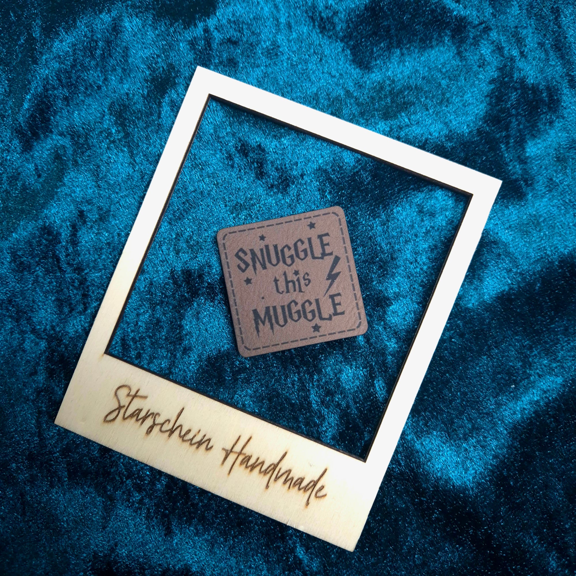 Kunstlederlabel Snuggle this