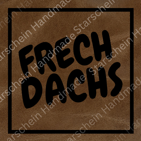 Bügellabel Frech Dachs