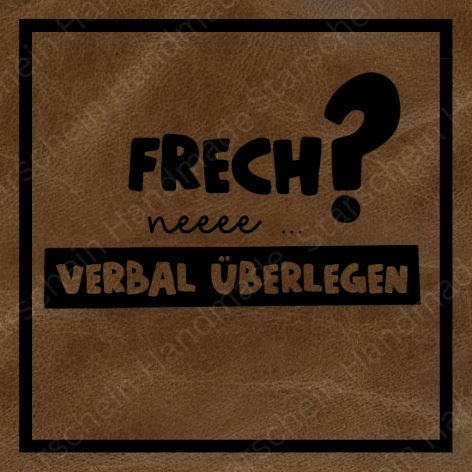 Bügellabel Frech