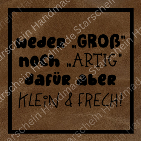 Bügellabel Klein & Frech