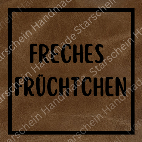 Bügellabel Freches Früchten