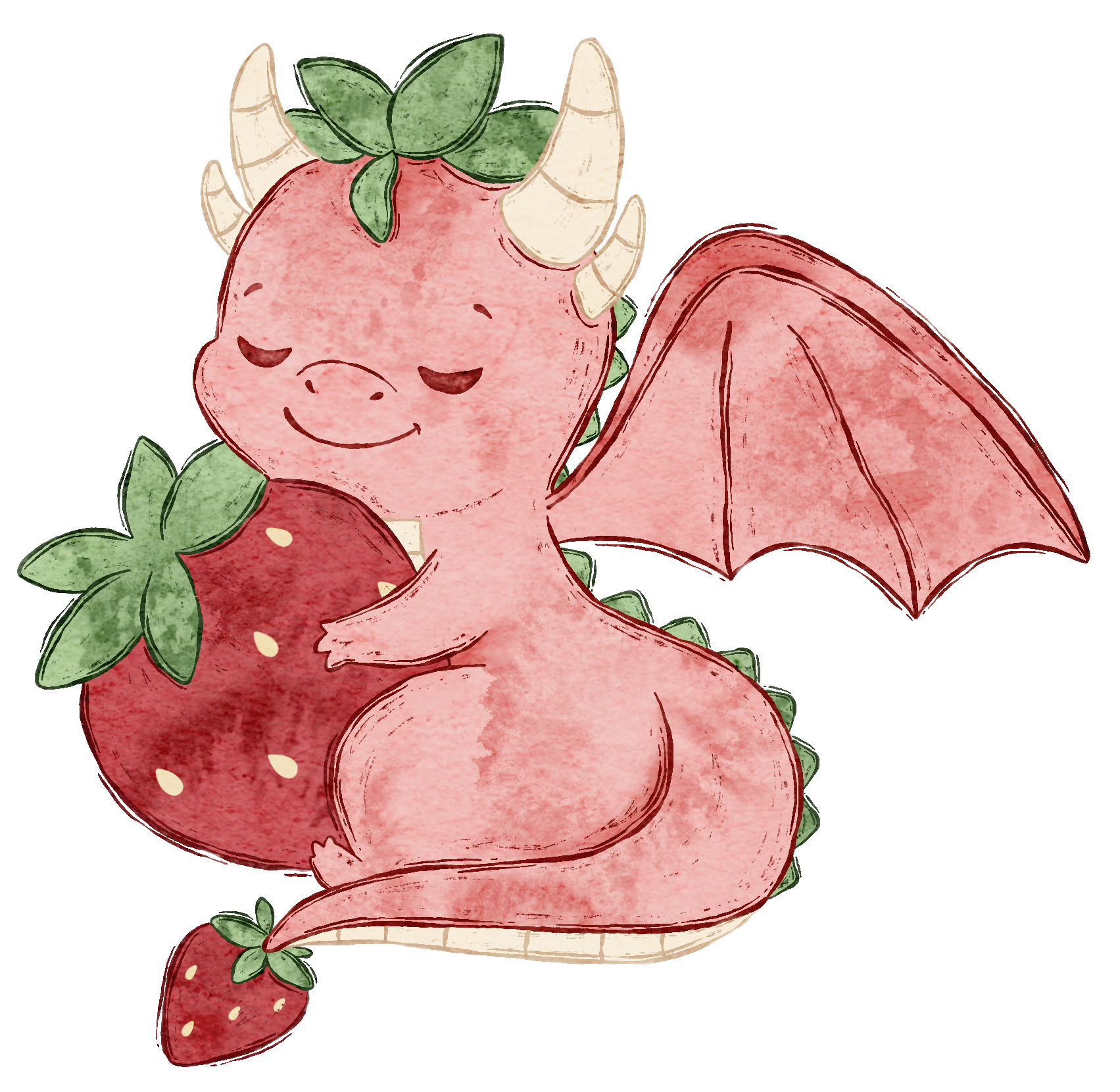 Erdbeer Drache